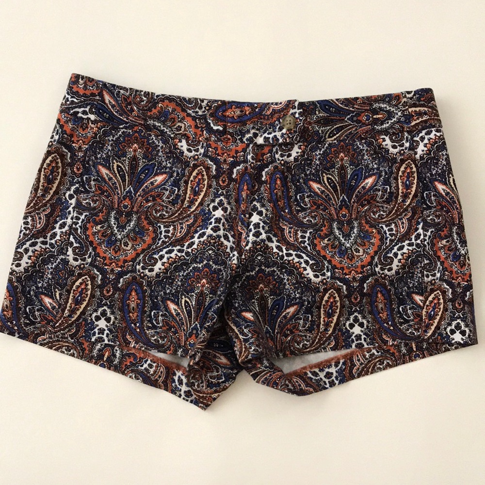 JCrew shorts  3 “  paisley print
